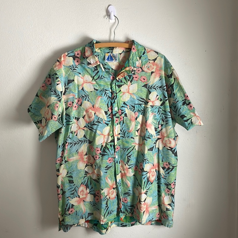 Vintage 80-90’s sears Hawaiian shirt XL